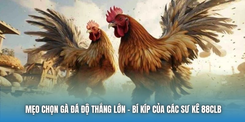 Mẹo Chọn Gà Đá Độ Thắng Lớn - Bí Kíp Của Các Sư Kê 88CLB