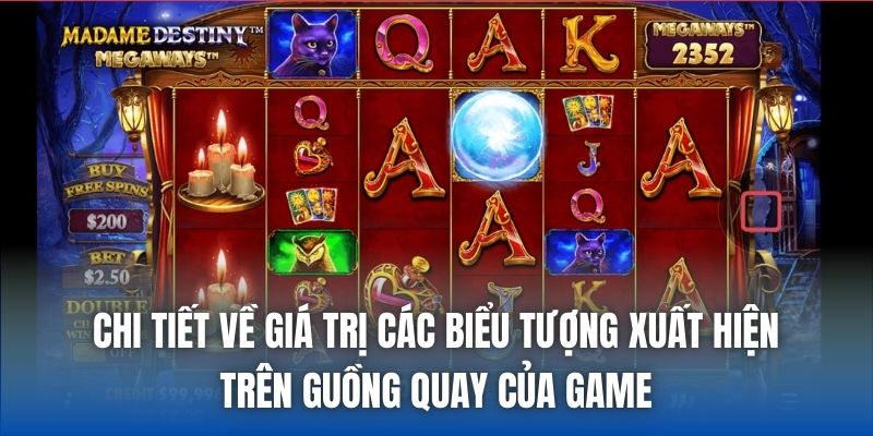 Chi tiết về giá trị các biểu tượng xuất hiện trên guồng quay của game