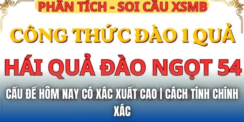 Cầu Đề Hôm Nay Có Xác Xuất Cao | Cách Tính Chính Xác